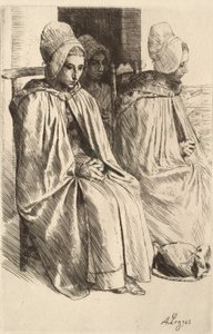 Campesinas de los alrededores de Boulogne de Alphonse Legros