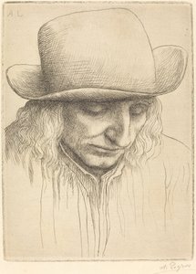 Campesino con Sombrero Redondo de Alphonse Legros