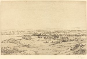 Llanura cerca de un lago de Alphonse Legros