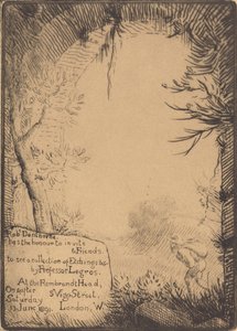 Plato hecho para una exposición en la Casa Dunthorne de Alphonse Legros