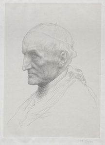 Retrato del Cardenal Manning, Segunda Placa de Alphonse Legros
