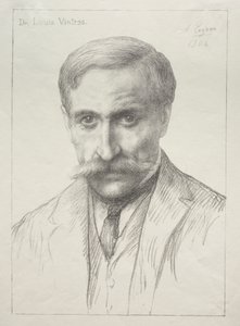 Retrato del Dr. Louis Vintras de Alphonse Legros