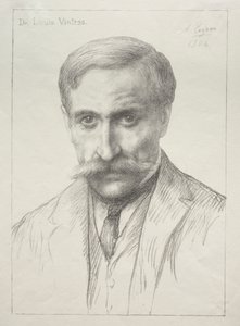 Retrato del Dr. Louis Vintras de Alphonse Legros