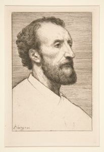 Retrato de Jules Dalou de Alphonse Legros