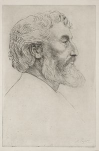 Retrato de Sir Frederick Leighton (Primera placa) de Alphonse Legros