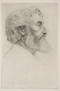 Retrato de Sir Frederick Leighton Primera Placa de Alphonse Legros