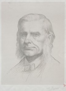Retrato de Thomas Huxley (2ª lámina) de Alphonse Legros