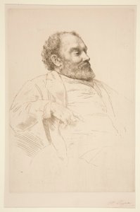 Retrato de Val Prinsep, R.A. de Alphonse Legros