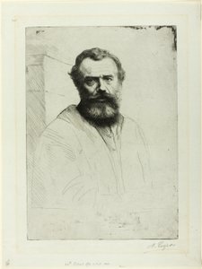 Retrato del artista de Alphonse Legros