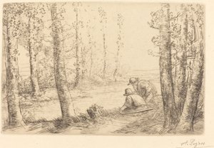 Descanso a lo Largo del Río de Alphonse Legros