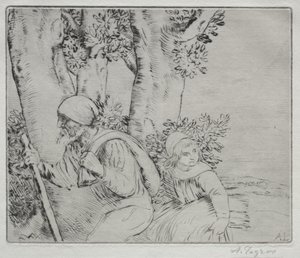 Regreso del campo (2ª placa) de Alphonse Legros