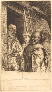 San Pedro y San Pablo en la puerta de Bonhomme Misere de Alphonse Legros