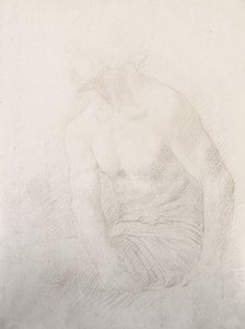 Desnudo masculino sentado de Alphonse Legros