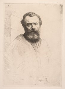 Autorretrato Tercera Placa de Alphonse Legros