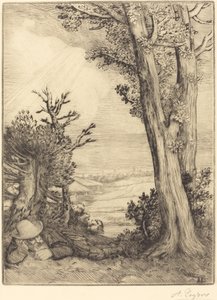 Siesta en el campo de Alphonse Legros