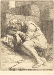 Mendigo durmiendo