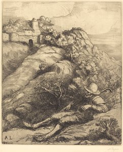 Pastor durmiendo (Le repos du berger) de Alphonse Legros