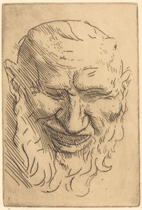 Pequeña máscara de sátiro de Alphonse Legros