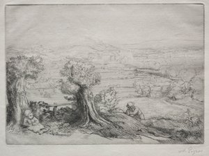 Recuerdo de un valle en Borgoña de Alphonse Legros