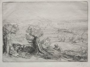 Recuerdo de un valle en Borgoña de Alphonse Legros
