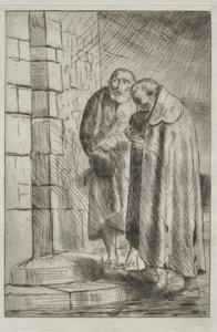 San Pedro y San Pablo en la puerta del Sr. Richard de Alphonse Legros