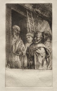 San Pedro y San Pablo en la puerta del Buen Hombre Miseria de Alphonse Legros