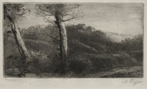 Puesta de sol de Alphonse Legros