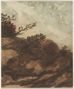 Atardecer sobre la colina de Alphonse Legros