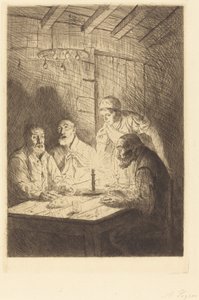 Cena de los Pobres Le souper chez misere de Alphonse Legros