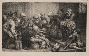 Los mendigos de Brujas de Alphonse Legros