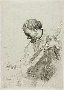 El contrabajista de Alphonse Legros