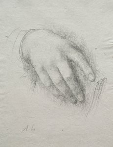 La mano de Nora E. Legros de Alphonse Legros