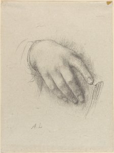 La mano de la hija del artista de Alphonse Legros