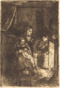 El Hogar (Le foyer) de Alphonse Legros