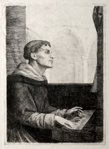 El monje en el órgano de Alphonse Legros