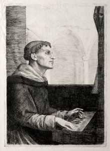 El monje en el órgano de Alphonse Legros