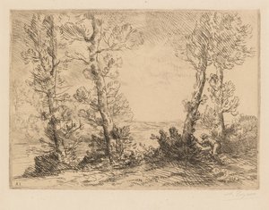 El Pescador de Salmones Le Pêcheur du Saumon, c. 1880 de Alphonse Legros