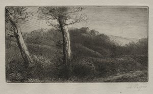 El Viajero Tumbado en la Hierba de Alphonse Legros