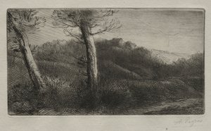 El Viajero Tumbado en la Hierba, c. 1888 de Alphonse Legros