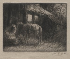El abrevadero 2ª placa de Alphonse Legros