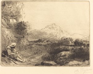 Viajero descansando de Alphonse Legros
