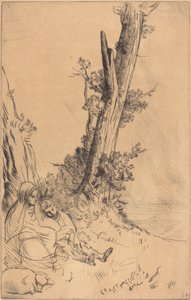 Viajeros descansando Les voyageurs fatigues de Alphonse Legros