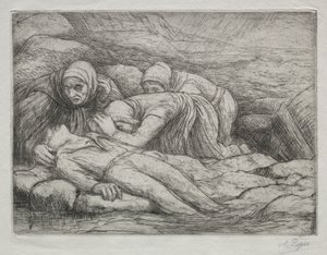 Triunfo de la Muerte: La Muerte en una familia de marineros de Alphonse Legros