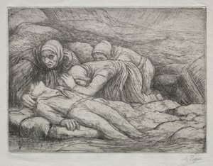 Triunfo de la Muerte: La Muerte en una familia de marineros de Alphonse Legros