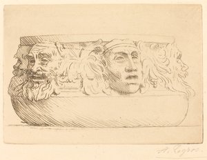 Jarrón con Grotescos de Alphonse Legros