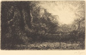 Vista de un castillo de Alphonse Legros