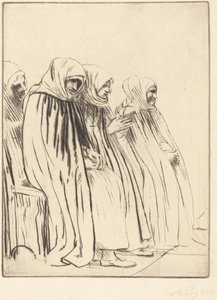 Mujeres de Bruselas Femmes de Bruges de Alphonse Legros