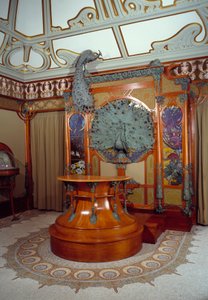 Art Nouveau: decoración interior de la tienda del joyero Georges Fouquet (1862-1957) en París de Alphonse Mucha