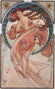 Danza (Rose) de Alphonse Mucha
