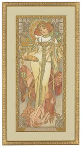 Las cuatro estaciones: Otoño, 1900 de Alphonse Mucha
